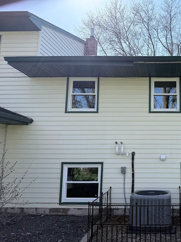 Rear of a house with clean siding